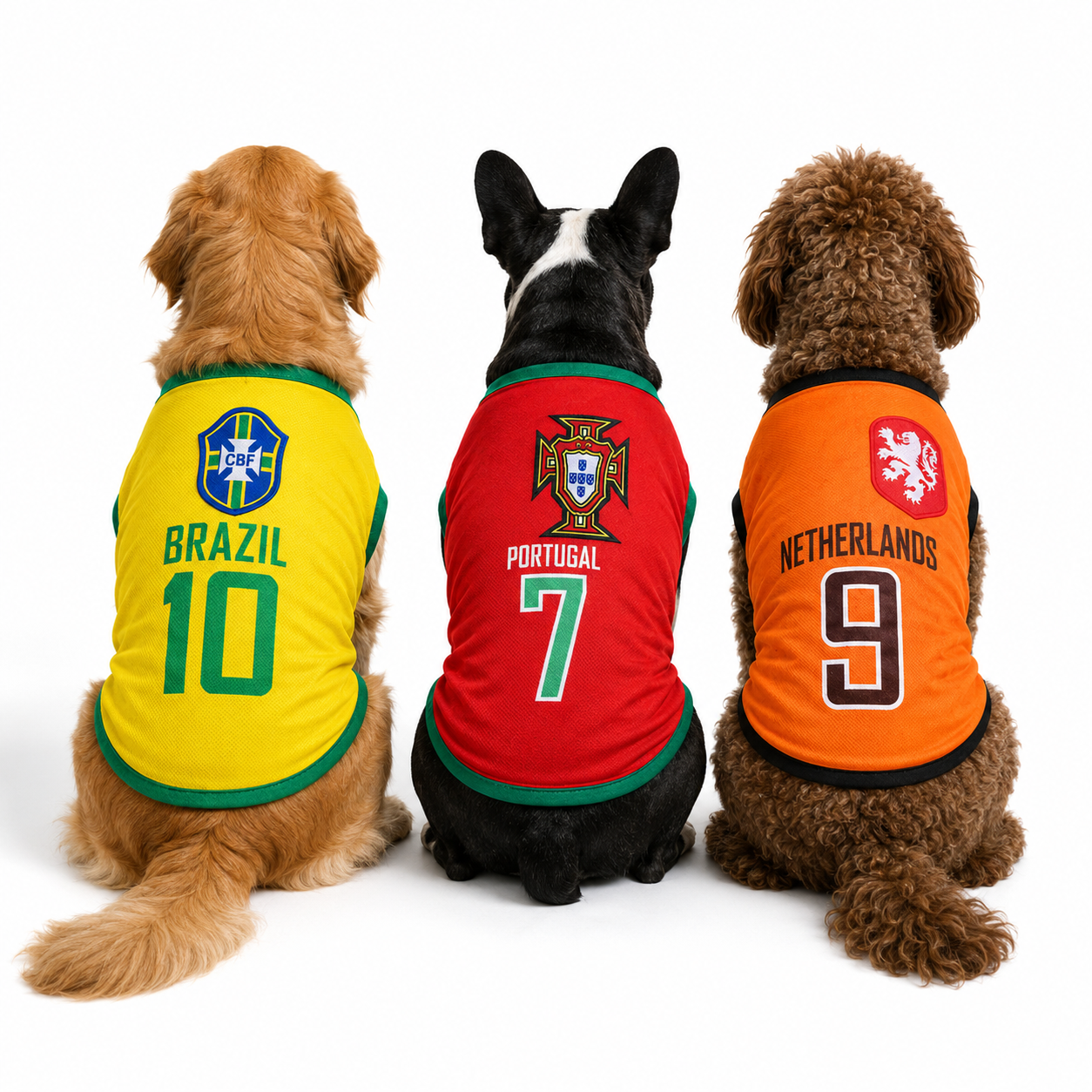Sports Vest Dog T-Shirt with Number Print Design