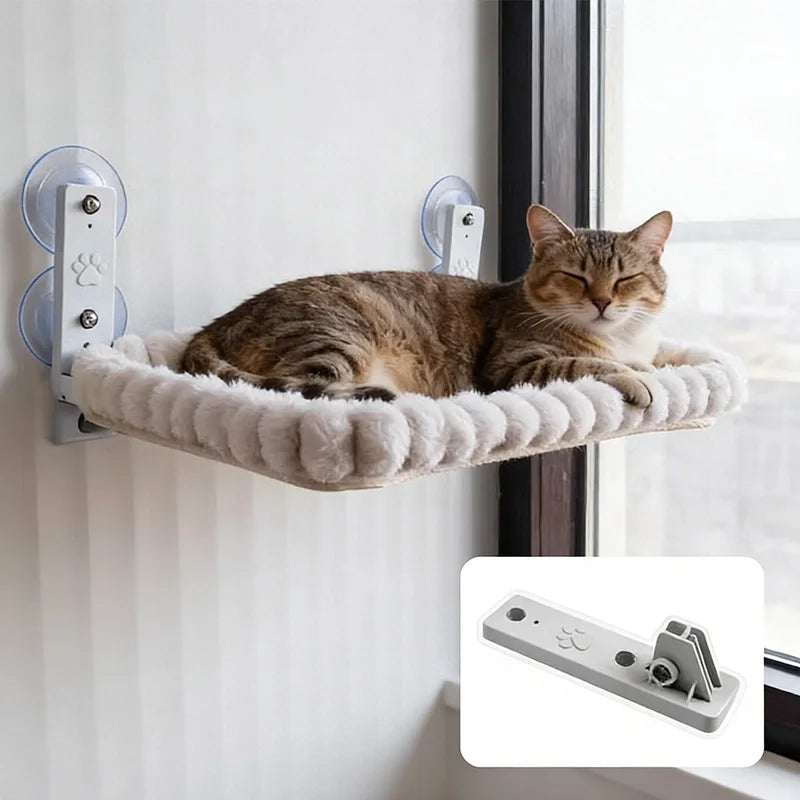 Cat Window Perch with Suction Cup Mounting