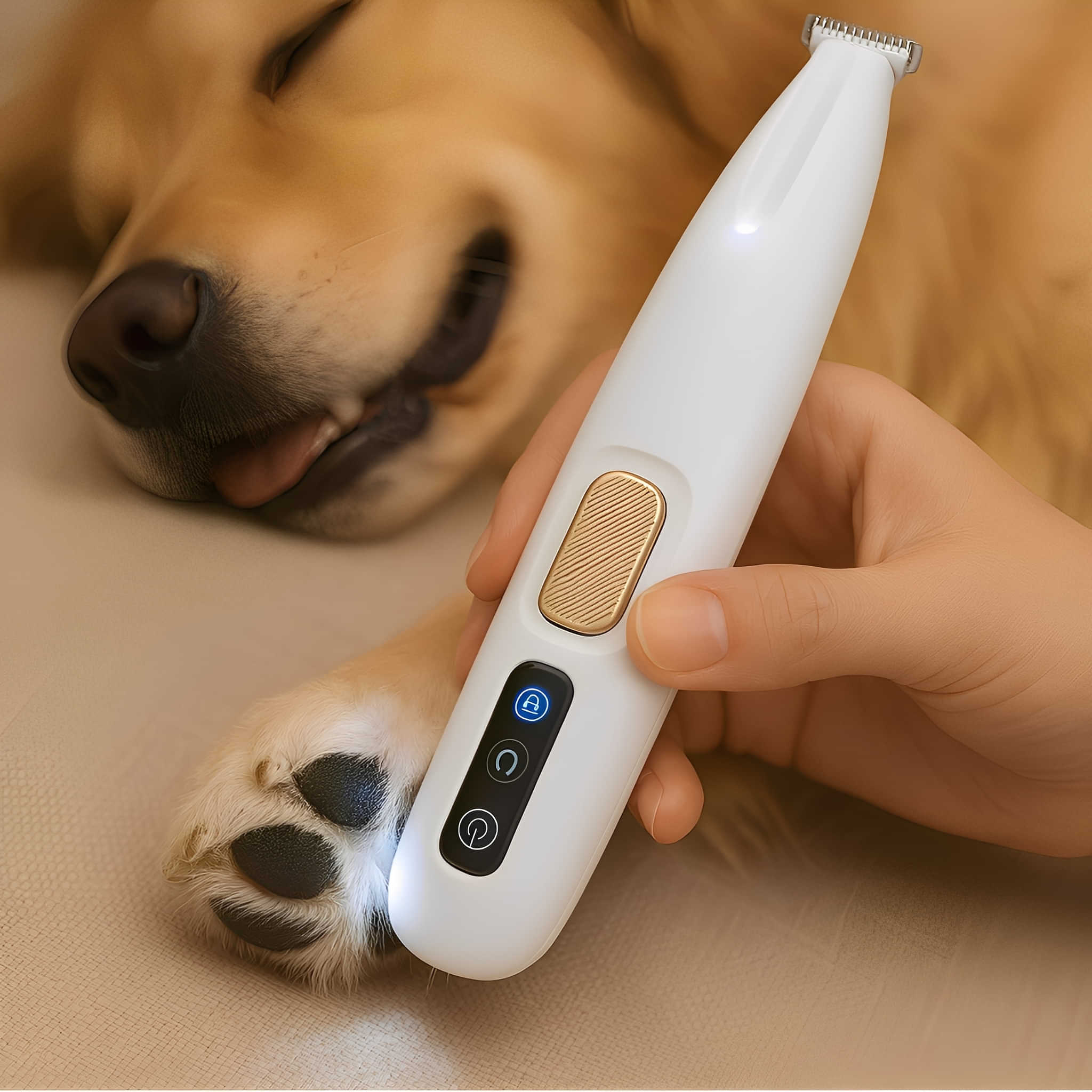 Cordless Rechargeable Pet Nail Grinder with LED Indicator