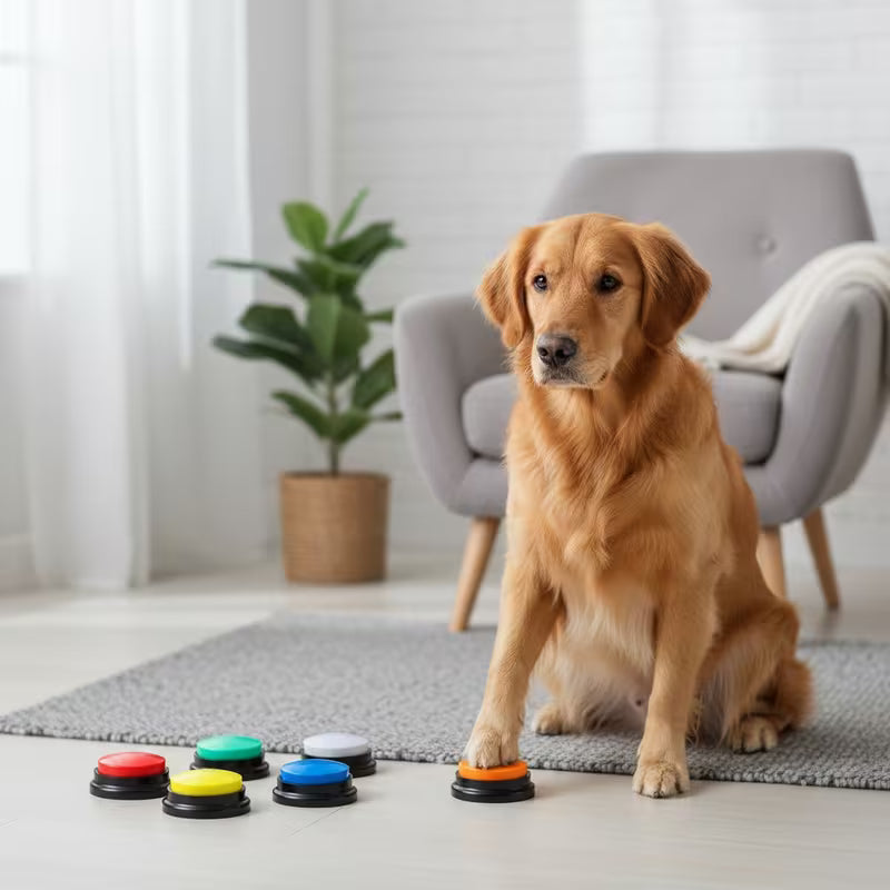 Pet Communication Button with Recordable Voice Function