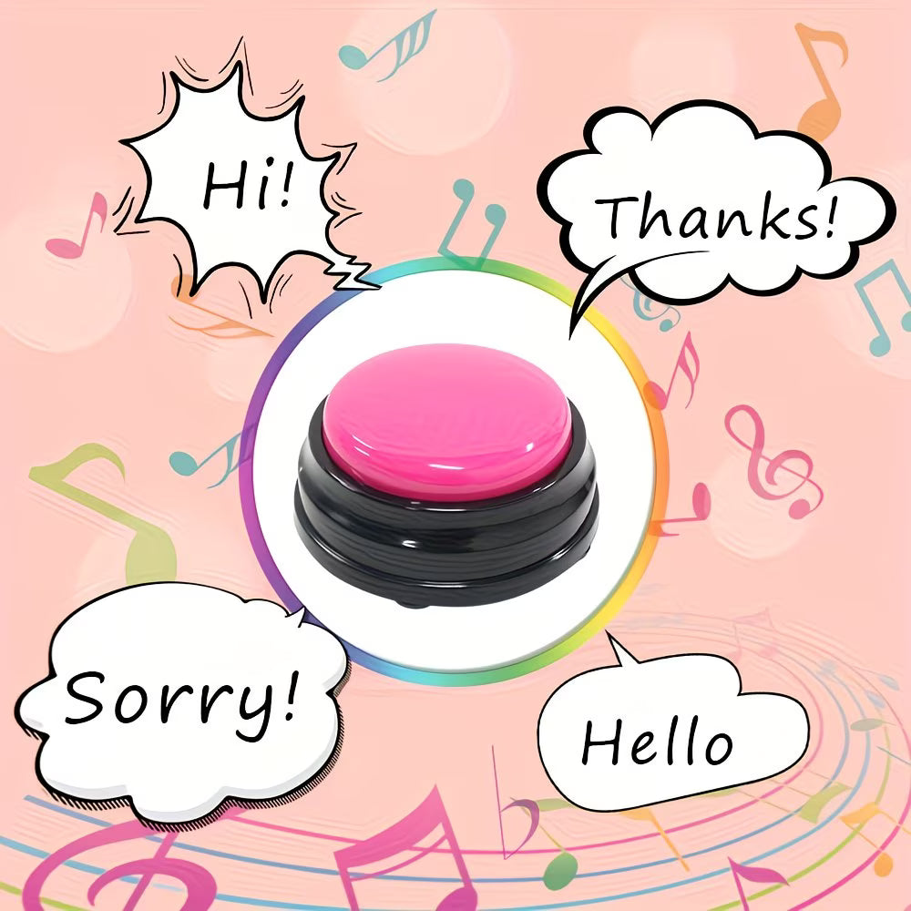 Pet Communication Button with Recordable Voice Function