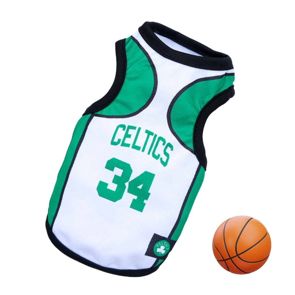 Sports Vest Dog T-Shirt with Number Print Design