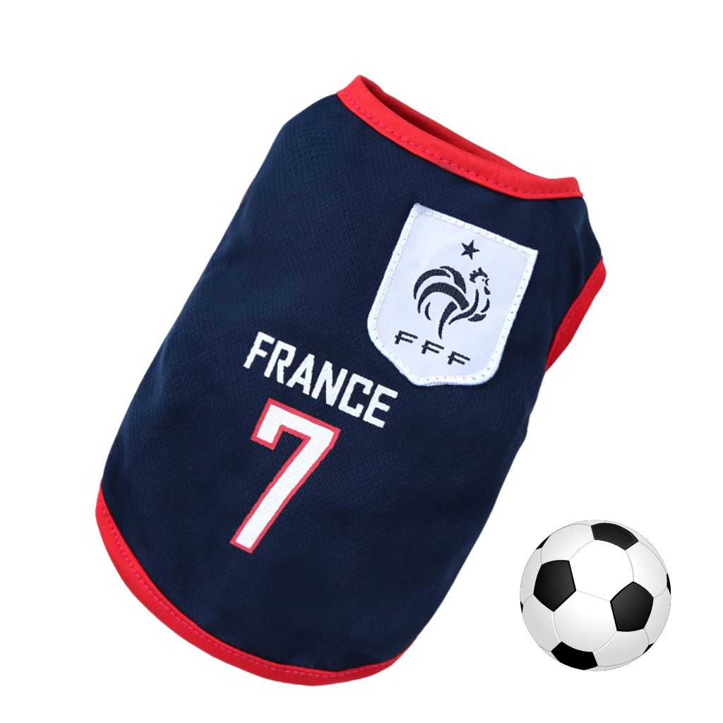 Sports Vest Dog T-Shirt with Number Print Design