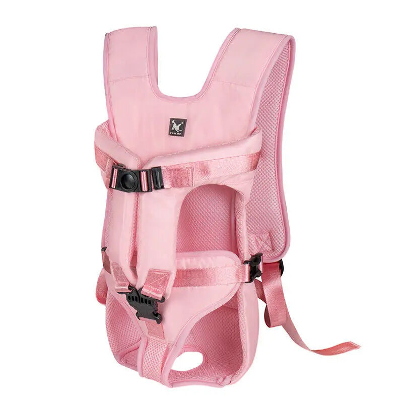 Front-Facing Dog Carrier Backpack with Adjustable Straps