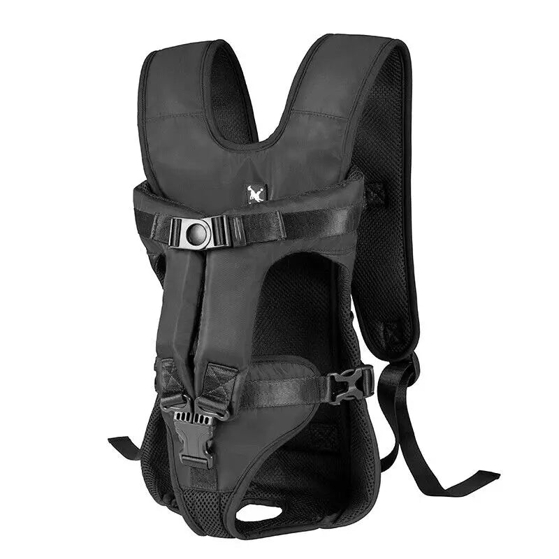 Front-Facing Dog Carrier Backpack with Adjustable Straps