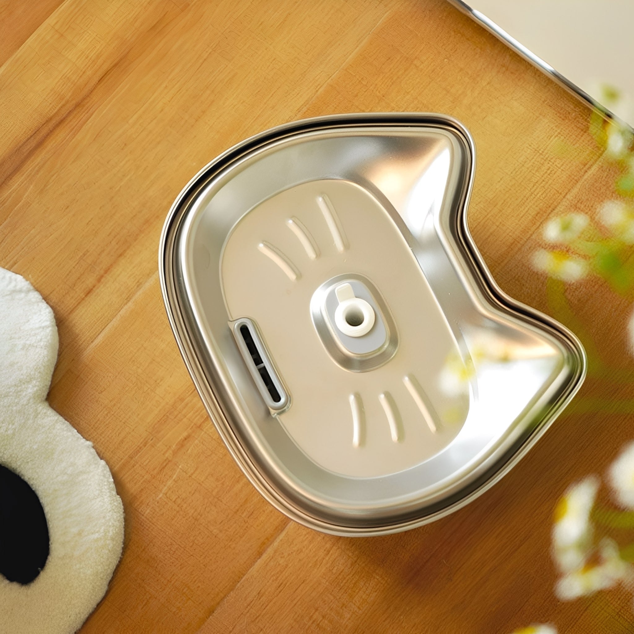 3L Stainless Steel Pet Water Fountain with Filter